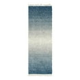 thumbnail image 3 of Unique Loom Hygge Shag Collection Area Rug - Gradient (2' 2" x 6' Runner Blue/Beige), 3 of 7