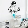 thumbnail image 2 of Healthy Lifestyle Women Fitness Training Inspirational Quote Quotes Fitness Healthy Life Style Wall Art Vinyl Sticker Decal Home Décor Work Out Wall Sticker For Home Gym Bedroom Size (20x20 inch), 2 of 3
