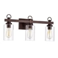 thumbnail image 2 of RADIANCE goods Transitional 3 Light Oil Rubbed Bronze Bath Vanity Fixture 23" Wide, 2 of 10