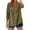 Army Green, variant on Womens Striped Tunic Tops Button Front Shirts Split V Neck Short Sleeve Blouses Loose Fit Business Casual XXL&Grey#02
