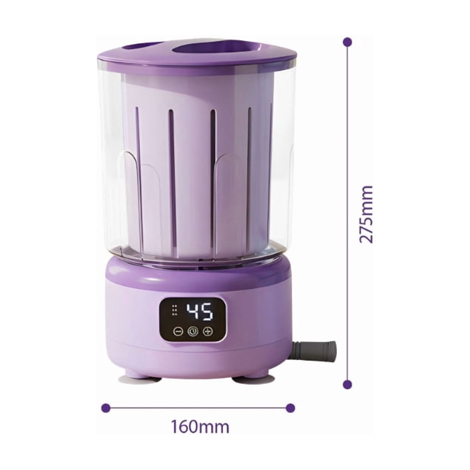 Underwear Washing Machine Rechargeable Small Portable Washing Machine Underwear Baby Clothes Lightweight for Apartment