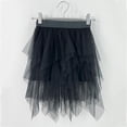 thumbnail image 6 of Eltusu Girls Mesh Skirts , Dancewear Elastic Waistband Lace Tutu Skirts Performance Clothes Black Size 7-8 T, 6 of 7