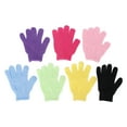 thumbnail image 1 of Guantes de baño exfoliantes, 7 Uds., masaje corporal portátil, eliminación de piel muerta, juego de guantes de ducha, 1 of 8