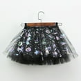 thumbnail image 4 of Odeerbi Toddler Girls Halloween Tulle Tutu Skirt Halloween New Puff Skirt Printed Mesh Pumpkin Skirt Childrens Short Skirt Black, 4 of 4