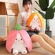 thumbnail image 3 of Conejos Muppet Juguetes Reversible Zanahorias Strawberrys Conejito Almohada Peluche Muñeca Para Niños Niñas, 3 of 4