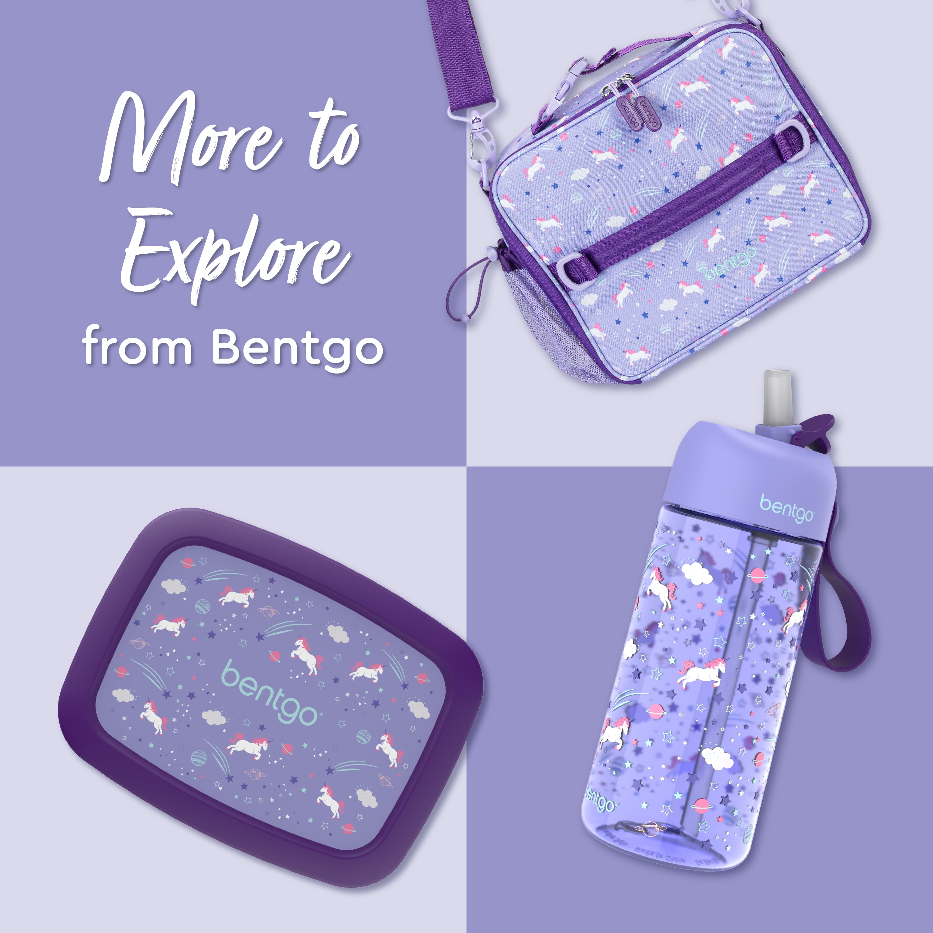 新品未開封 Bentgo ユニコーン Bentgo Kids Snap & Go Leak-Proof Lunch Box - Unicorn
