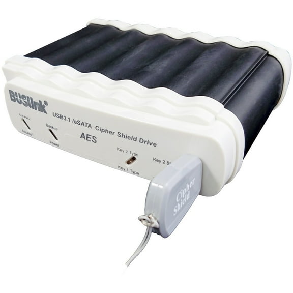 Buslink CipherShield CDSX-7T6SDG2C 7.60 TB Portable Solid State Drive, 2.5" External, SATA, TAA Compliant