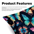 thumbnail image 2 of Flower Butterfly Stylish Velvet Throw Pillow Covers Inserts Set of 2 for Bed & Chair - Unique Patterns, 16x16, 18x18, & 20x20 Inches for Any Occasion!, 2 of 6