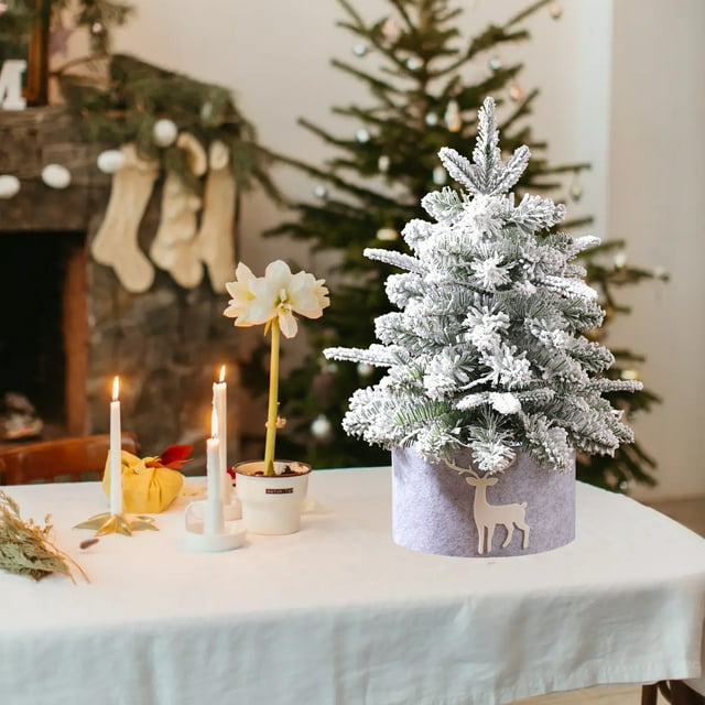 YIMWNYI Christmas Mini Tree Ornaments Decorations, Small Desktop Christmas Tree, Holiday Decor for Home, Multi-Scenario Use, Perfect for Christmas Gifts