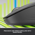 thumbnail image 2 of Logitech Signature Full Size Wireless Mouse - For Large Sized Hands, 2-Year Battery, Silent Clicks, Bluetooth, Multi-Device Compatibility - Graphite, 2 of 7