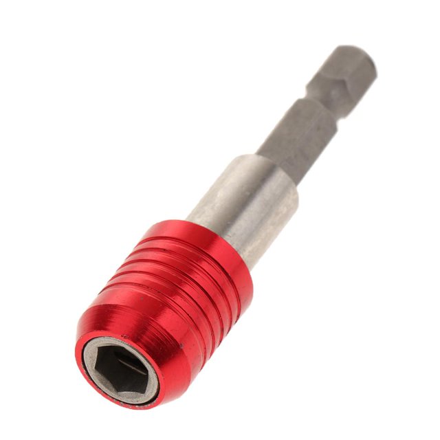 Extensión de Destornillador de eje hexagonal de liberación rápida Zulema 1 pieza 1/4 Rojo 60mm
