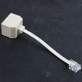 thumbnail image 1 of 3X Telephone RJ11 Male Line to Double RJ11 Female Jack Filter Splitter Adapter, 1 of 7