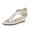 SILVER, variant on Womens Open Toe Espadrilles Dressy Platform Sandals Slip on Elastic Ankle Strap Wedges Sandals