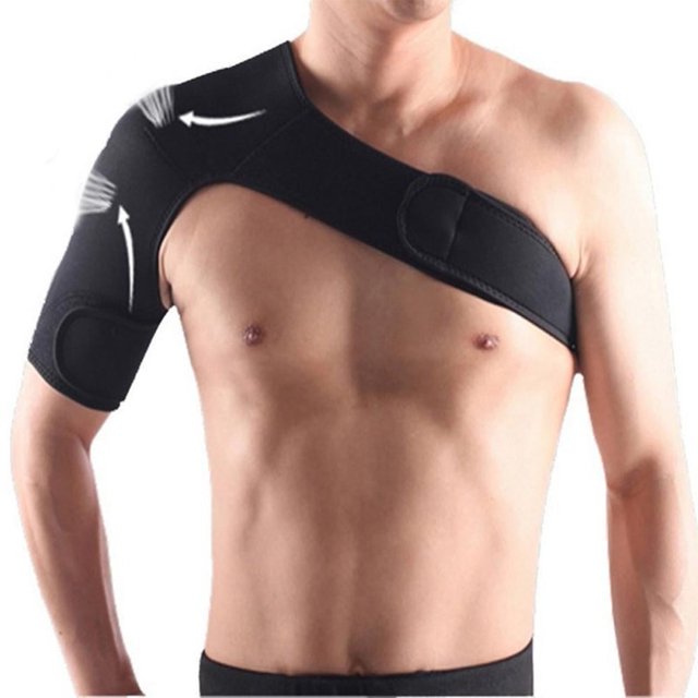 Correa de soporte para hombro (hombres y mujeres, hombro izquierdo/derecho), vendaje de recuperación de compresión deportiva para hombro