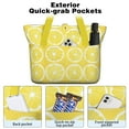 thumbnail image 2 of Tote Bag for Women - Lemon Shoulder Bag - Large Utility Work Duffle Bag with Zipper Handbag for Travel, Work, Sprots, 2 of 5