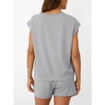 thumbnail image 6 of EASYBRA Womens Shorts Set Cotton Blend Raglan Sleeve Casual Summer Outfit Solid Color Two Piece Lounge Set S-XL, 6 of 6