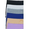 thumbnail image 4 of ToBeInStyle Girls' Pack of 6 Solid Color Ribbon Seamless Boyshorts - Assorted Colors - L/XL, 4 of 8