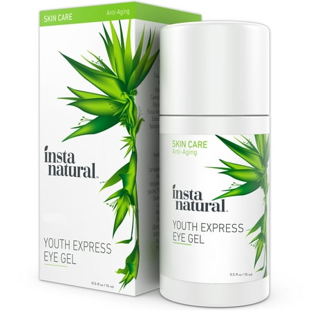 InstaNatural Eye Gel Crème - rides, Cernes, Fine Line &amp; Rougeur Réducteur - Anti Pure &amp; Organic Blend vieillissement pour hommes et femmes avec l'acide hyaluronique - Lutte Sacs &amp; Lift peau sous les yeux - 1.7 OZ