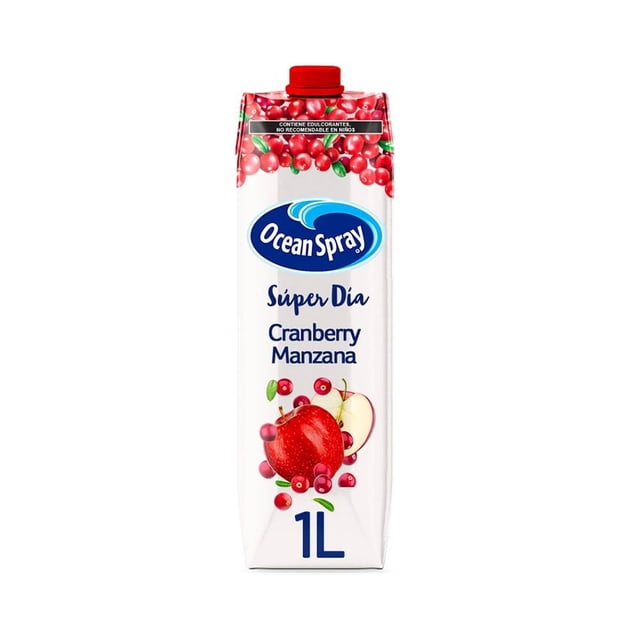 Bebida Ocean Spray Súper Día arándano y manzana de 1 l