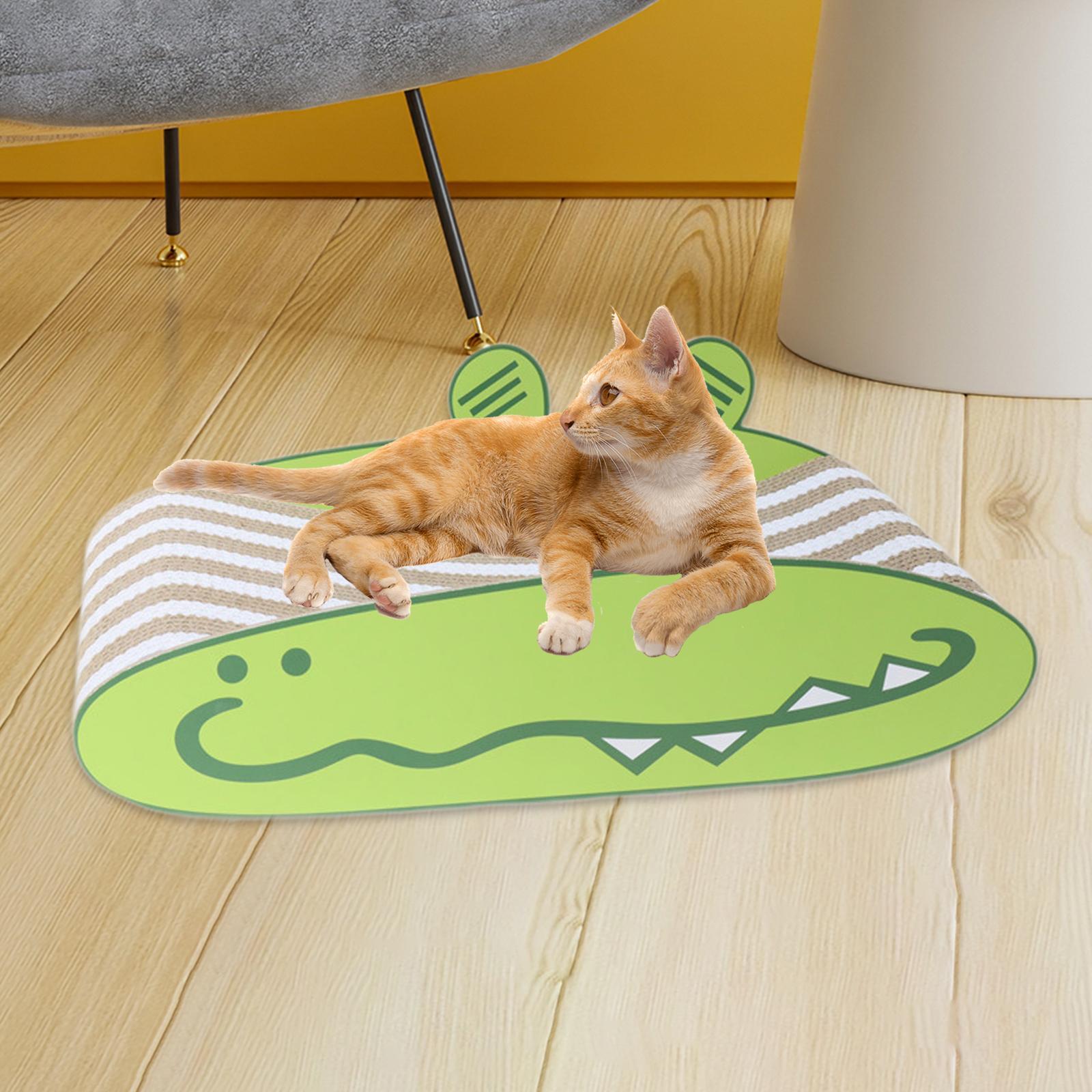 EHJRE Cat Scratcher Entertaining Claw Toy Crocodile Design Playing Pet Claw Sharpening Interactive Pet Toy for Indoor Cats
