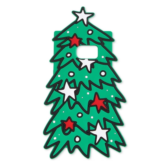 Twelve NYC Holiday Tree Silicone Gel Phone Case For iPhone 6, 6S Green