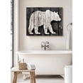 thumbnail image 6 of White Brown Bear Wall Art for Living Room,Canvas Picture Wall Decor for Bathroom Bedroom,Farmhouse Country Rustic Wooden Grain Painting Artwork for Office Kitchen Hallway Dining Room Decor 24"x32", 6 of 8
