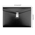 thumbnail image 4 of DEBGFS A4 Document File Folder with Password Lock Briefcase Organizer PU Leather Office Manager Bag, 4 of 11