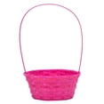 thumbnail image 1 of Way to Celebrate! Small Pink Bamboo Basket, 1 of 8