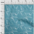 thumbnail image 2 of oneOone Georgette Viscose Teal Blue Fabric Moire Craft Projects Decor Fabric Printed By The Yard 42 Inch Wide, 2 of 4