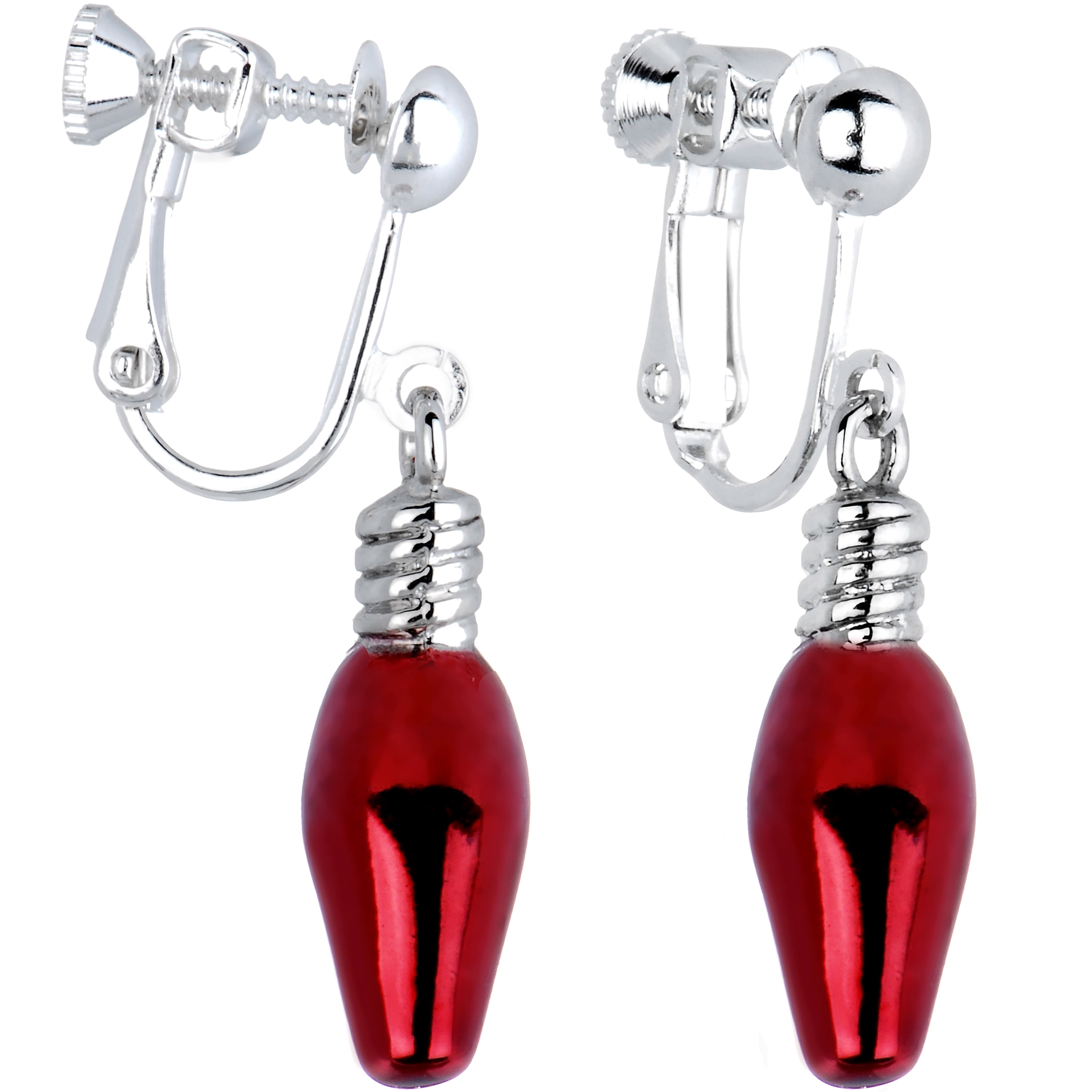 christmas light earrings