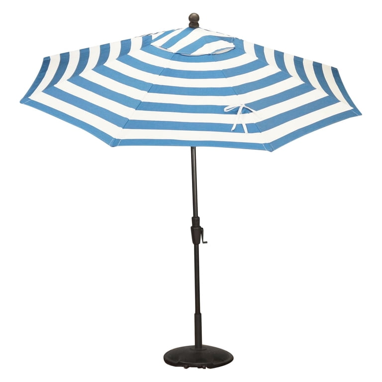 barton 9 ft steel outdoor market patio umbrella Darlee 9 Ft. Octagonal Bar Height Market Umbrella w/ Auto Tilt