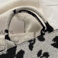 thumbnail image 2 of Bolsa bandolera Floral de moda Para mujer Likrtyny de hombro de lona PU negro L, 2 of 9