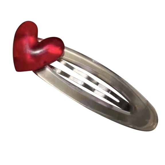 Stylish Love Heart Hair Clip for Lady Women, Lovely Hair Pin Girls Hair Accessory Elegant Heart Charm Hair Barrettes