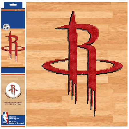 Diamond Dotz NBA Houston Rockets Basketball Diamond Painting Kits for Adults – Diamond Art Kits a Relaxing Creative Craft Kit with Dotz Gems 12.6 x12.6
