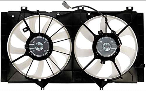 Dual Radiator and Condenser Fan Assembly Cooling Direct For/Fit TO3115169 12-17 Toyota Camry 2.5L 