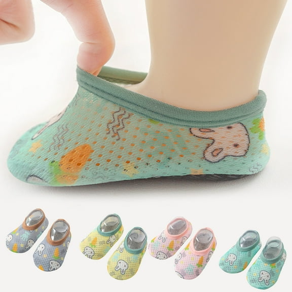 Travelwant 4Pairs Toddler Ballet Socks with Grip , Non-skid Slipper Socks for Kids, Machine-washable Toddler Grip Socks and Baby Socks