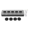 thumbnail image 2 of Teclado Programable, Teclas De Silicona Teclado Silencioso Práctico 5 Teclas DIY Programable Negro Para Medios Para Música, 2 of 7