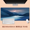 thumbnail image 2 of Qiaoxi Mouse Pad Oil Painting Landscape Art Pattern Creative Oversized Keyboard Table Mat 1000*500*5mm, 2 of 8