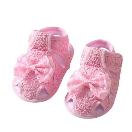 

ZHUASHUM Shoes For Gilrs Princess Shoes Children Kids Toddler Toddler Walkers Girls Soft Shoes Baby Pink.Size 0-3 Months