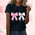 thumbnail image 2 of RKSTN Valentines Gift Valentine Shirts for Women Oversized Crewneck Valentine's Day Graphic Print Short Sleeve T Shirts Pullover Top Womens Casual Round Neck Plus Size Loose Comfy Summer Tee Shirts, 2 of 6