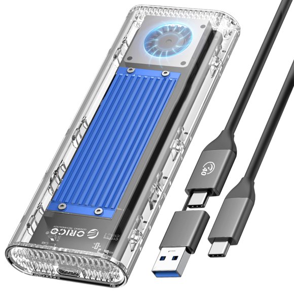 Carcasa SSD NVMe ORICO de 40 Gbps con ventilador de refrigeración de 4 TB