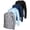 Black/Navy/Light Blue/Grey Space-dye, variant on Black Bear Boys’ Athletic Long Sleeve T-Shirt – 4 Pack Performance Dry-Fit Sports Tee (4-18)