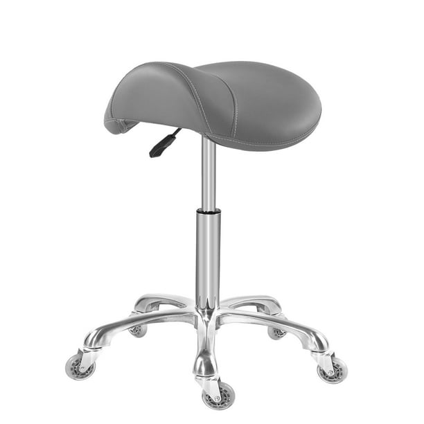 Taburete Antlu para masajes, clínica, spa y salón, color gris