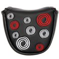 thumbnail image 5 of Cubierta de varilla de empuje de golf semicircular con imán universal de dos colores en blanco y negro Cubierta de varilla de golf semicircular de material Pu, 5 of 5