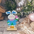 thumbnail image 5 of JHGoosa Easter Bunny Ornaments Easter Tabletop Decorations Easter Wooden Ornaments Bunny Ornament Bunny Easter Party Decorations, 5 of 7