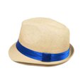 thumbnail image 2 of Classic Natural Fedora Straw Hat, 2 of 3