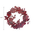 thumbnail image 3 of Burgundy Felt Eucalyptus Wreath, 3 of 3