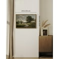 thumbnail image 6 of Drsoum 16x24in Vintage Vintage Landscape Wall Art Classical Painting Countryside Room Decor Natural Framed, 6 of 7