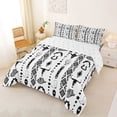thumbnail image 3 of jejeloiu Rustic Bull Skull Full Size Comforter Sets Kids,Retro Cow Print Cowboy Hat Bedding Sets For Men,Reversible,3-Piece, 3 of 8