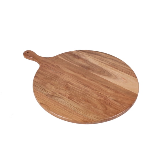 Better Homes & Gardens Round Acacia Wood Serving Board with Handle